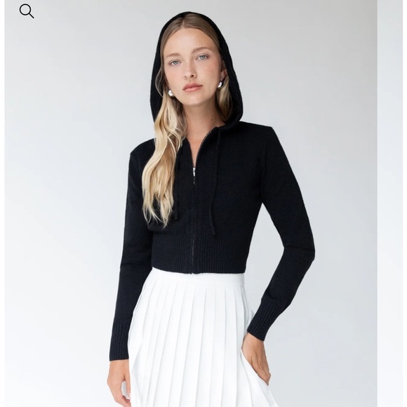 Knit Zip-Up Hoodie - Picture 3 of 6